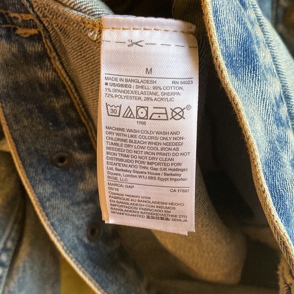 GAP Sherpa Denim Jacket - Picture 5 of 8